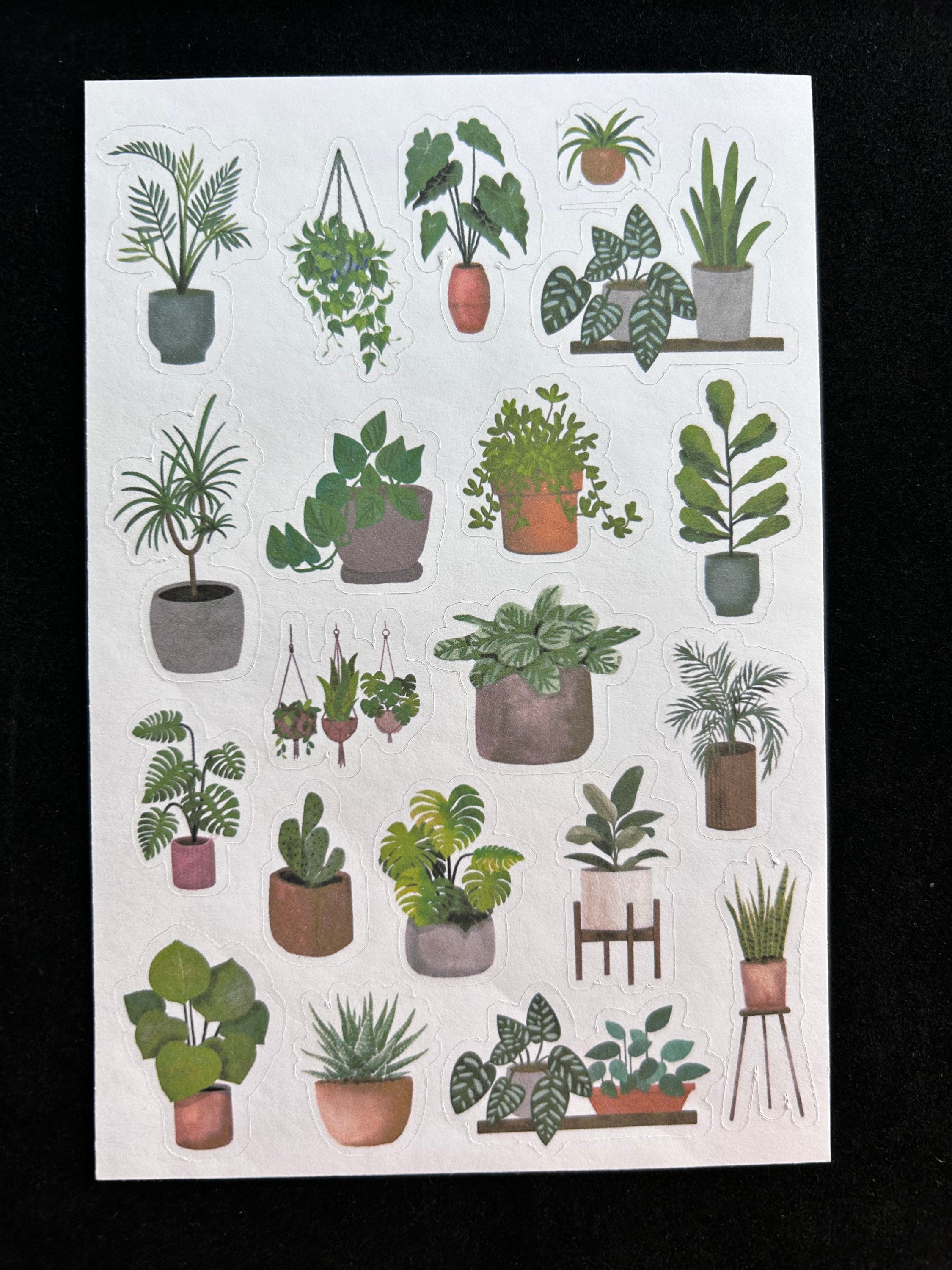 Plant Stickers, Aesthetic Stickers, Planner Stickers, Mixed