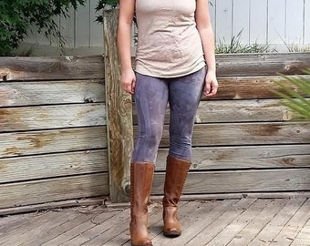 MTO Leggings de cânhamo cintura alta leve