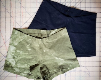 Shorts quentes de cânhamo MTO cintura baixa
