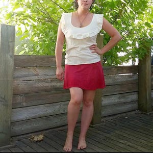 MTO Hemp Wildflower Mini Skirt