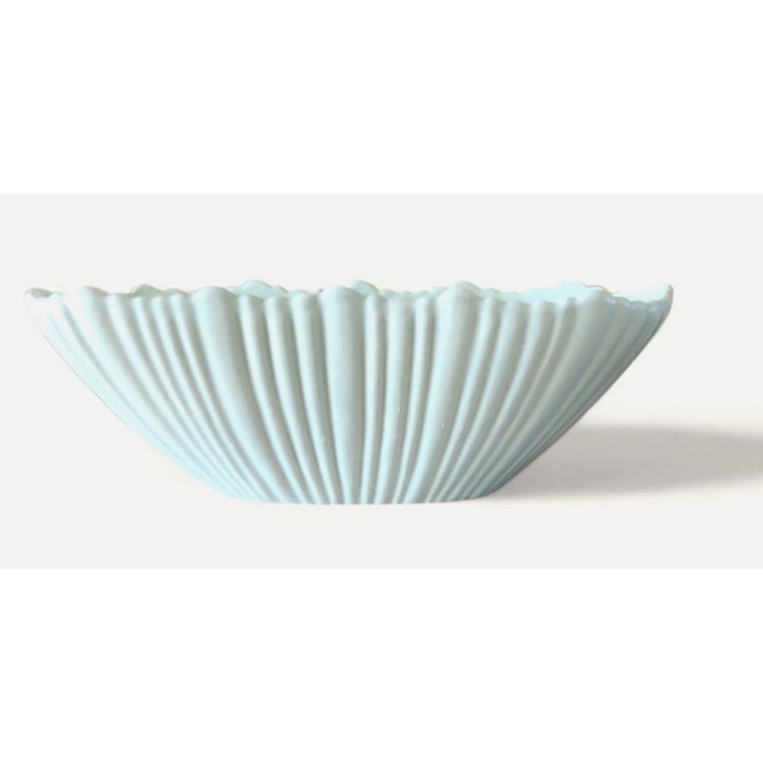 Vintage Terrace Ceramics Light Blue Ribbed Bowl - Etsy