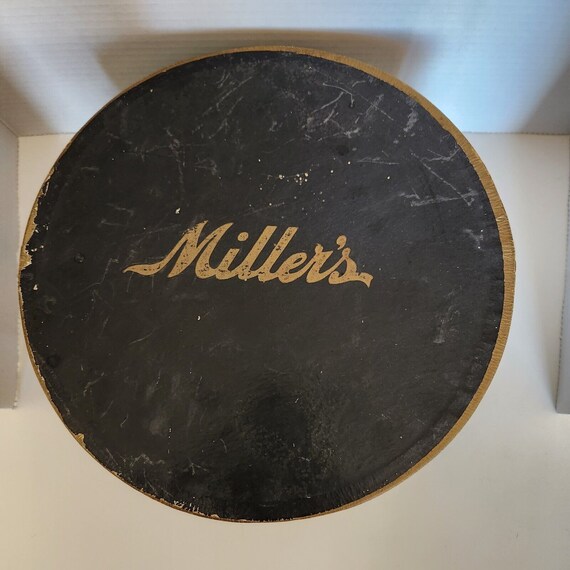 Vintage Miller Hat Box With 3 Hats. Fur, USA Unio… - image 2