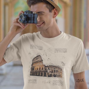 Rome Colosseum Shirt, Colosseum Monument Shirt, Italy Souvenir Shirt, Italy Shirt, Travel Shirt, Ancient Rome, Aesthetic Shirt, Rome Travel