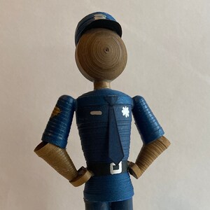 Customizable Paper Quilling Police Officer