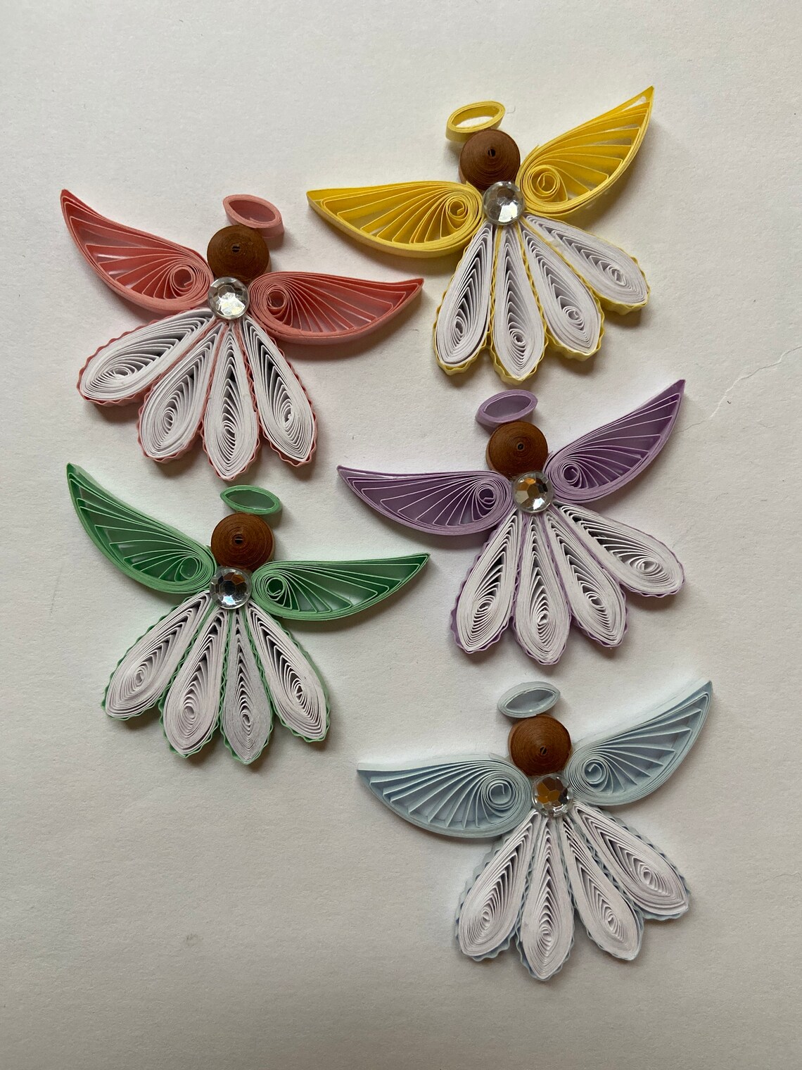 Paper Quilling Angel Magnets - Etsy