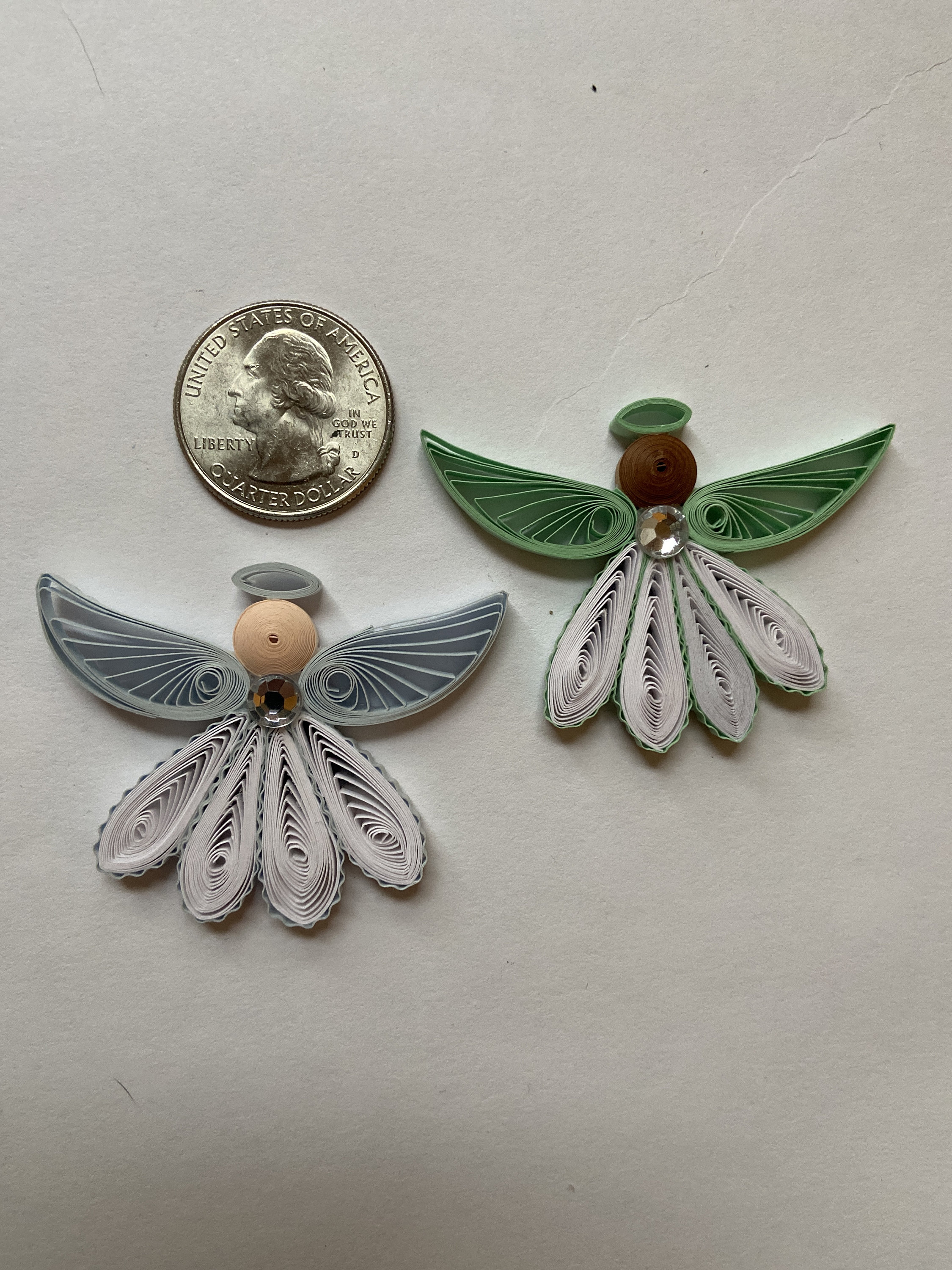 Paper Quilling Angel Magnets - Etsy