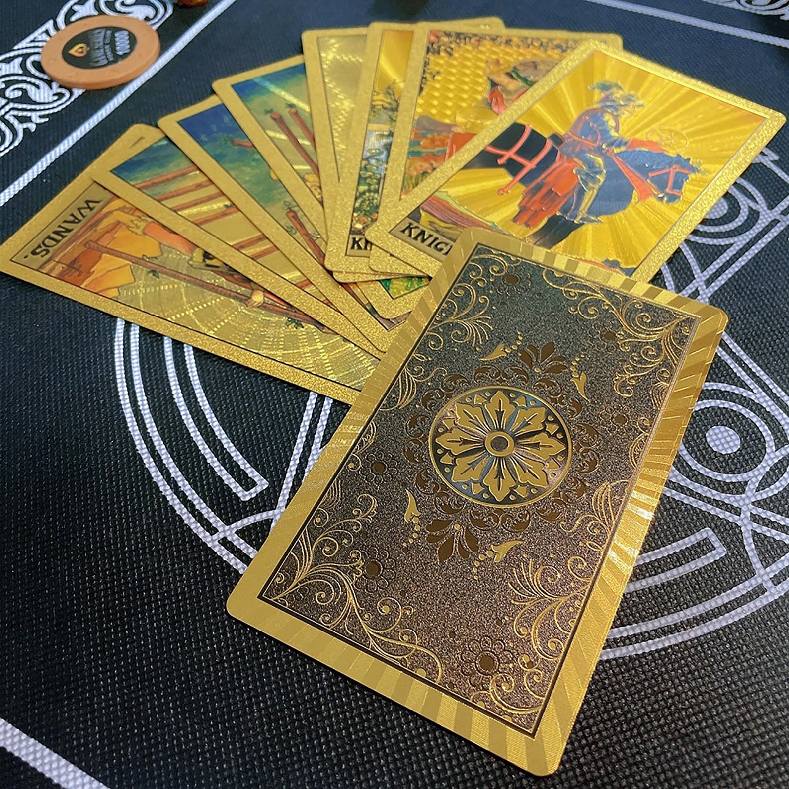 Tarot Card Deck Gold Foil Tarot With Luxury Gift Box Stamping Etsy