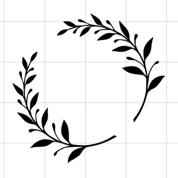 olive branch wreath DIGITAL FILE | wreath | olive branch | file transfer | svg | png | vinyl | heat transfer |