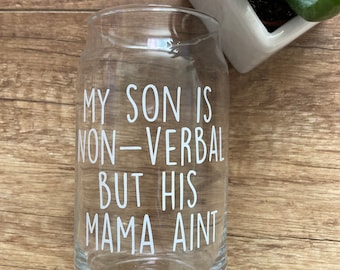 digitale Datei* Mein Sohn ist nonverbal, aber seine Mama aint | digitale Datei | Mama | beschützende Mama | Bärenmama | svg | png