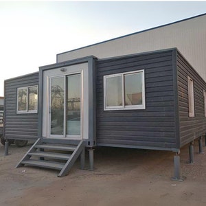40ft Custom Prefab Modern 3 Bedrooms Living Expandable Modular House, Luxury Moveable House, Folding Home, Prefabricated Shipping Container