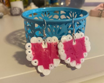 Perler Heart Earrings