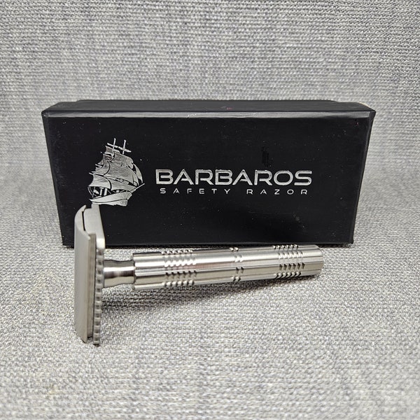 Barbaros Safety Razor TR-3 con mango Kalyon Inoxidable