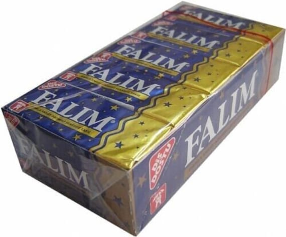 Falim Sugar Free Turkish Chewing Gum 100 Pcs Sugarless Mastic Plain 5x20  Gum 