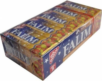 Falim Sugar Free turkish chewing gum 100 pcs sugarless Mastic Mixed Fruit (5x20) gum