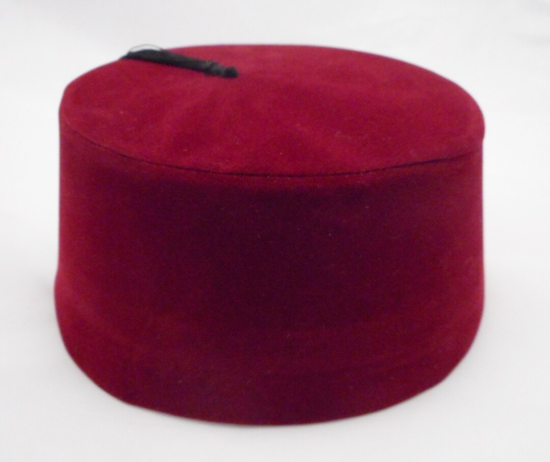 Fez Fes Turkish Ottoman Hat Tarboosh Ottoman Wear Burgundy Etsy
