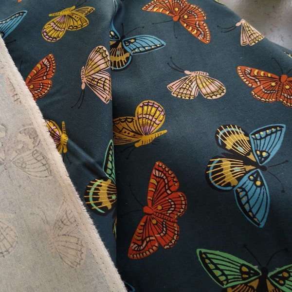 Cotton Linen Canvas / Monarch / Midnight