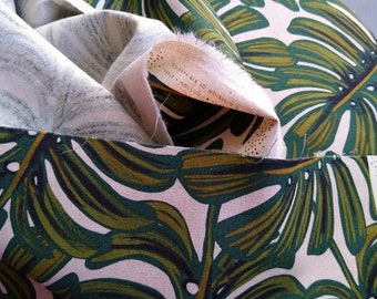 Cotton Linen Canvas / Monstera