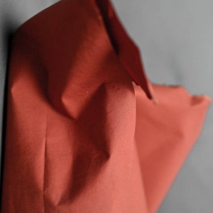 Dry Organic Cotton Oilskin / Rust