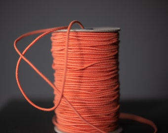 2 or 3mm Recycled Cotton Elastic / Many Colors Available