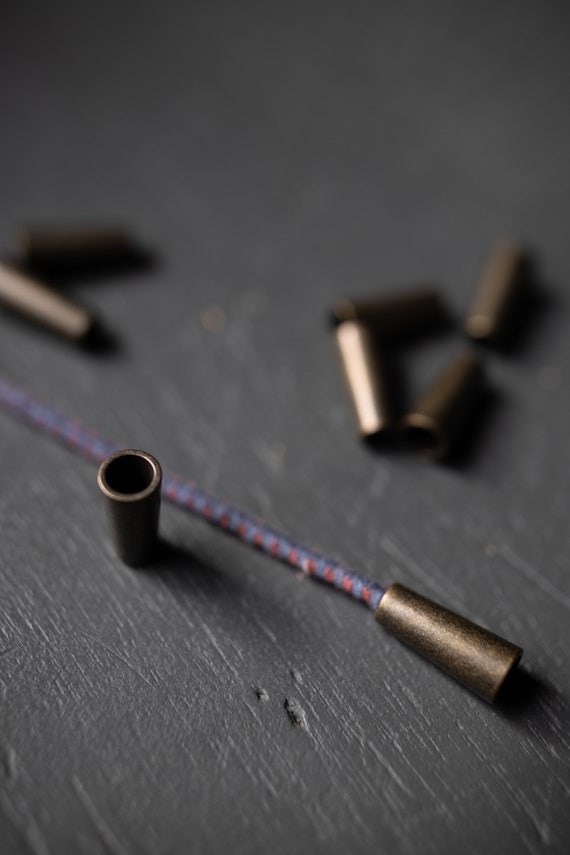 Cord Stops / Old Brass or Nickel / Pair
