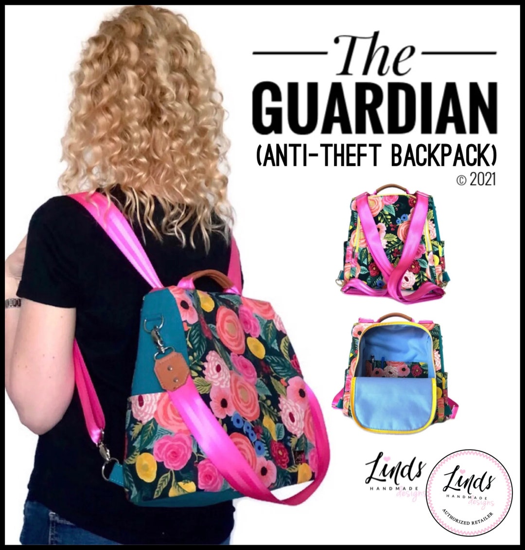Linds Handmade / Printed Sewing Pattern / Guardian Anti-theft Backpack ...