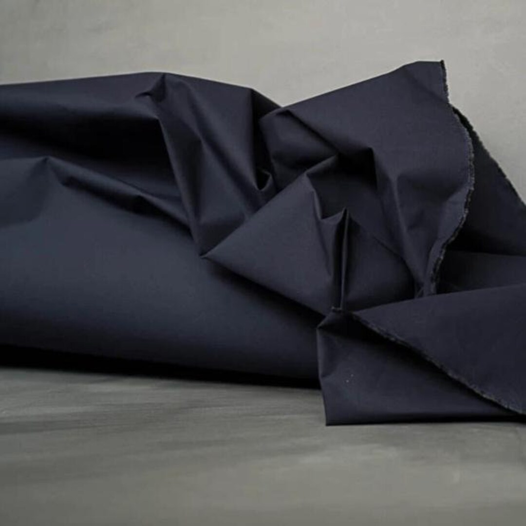 Dry Organic Cotton Oilskin / Dark Indigo Etsy