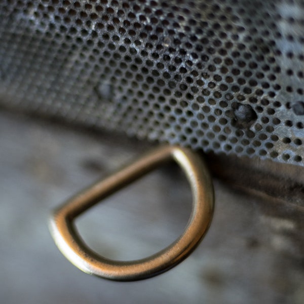 1 Inch D Rings / Brass / Pair