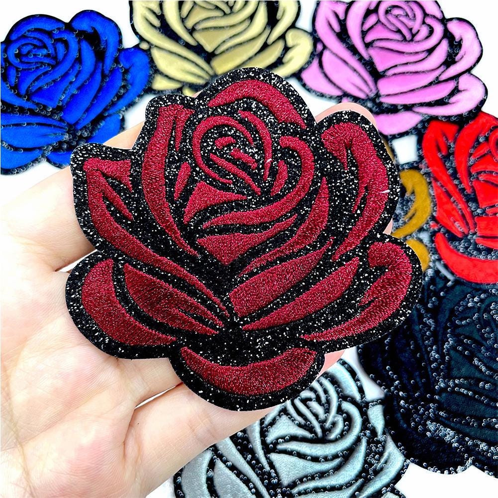Black red rose fabric - Etsy 日本