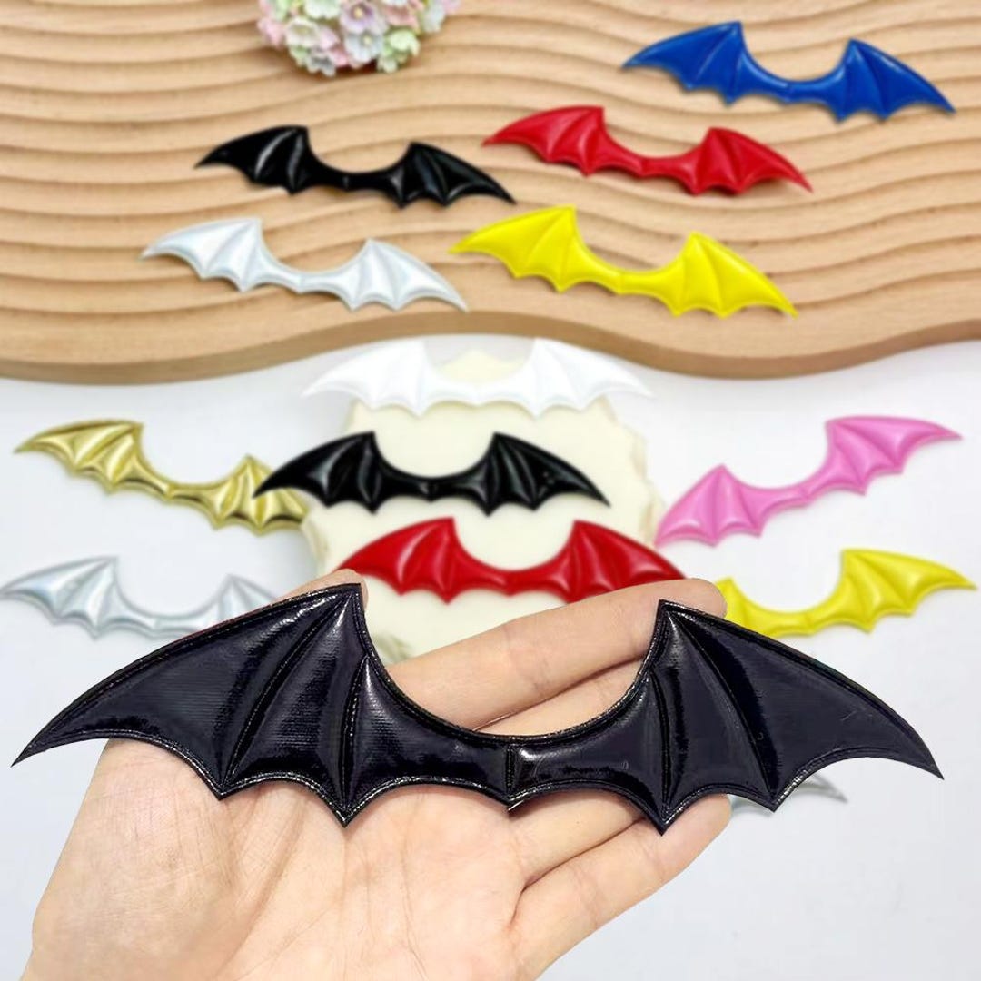 Bat Wing Patches / Charms – 4 Sizes - DIY Batwing Sew on Decoration ...