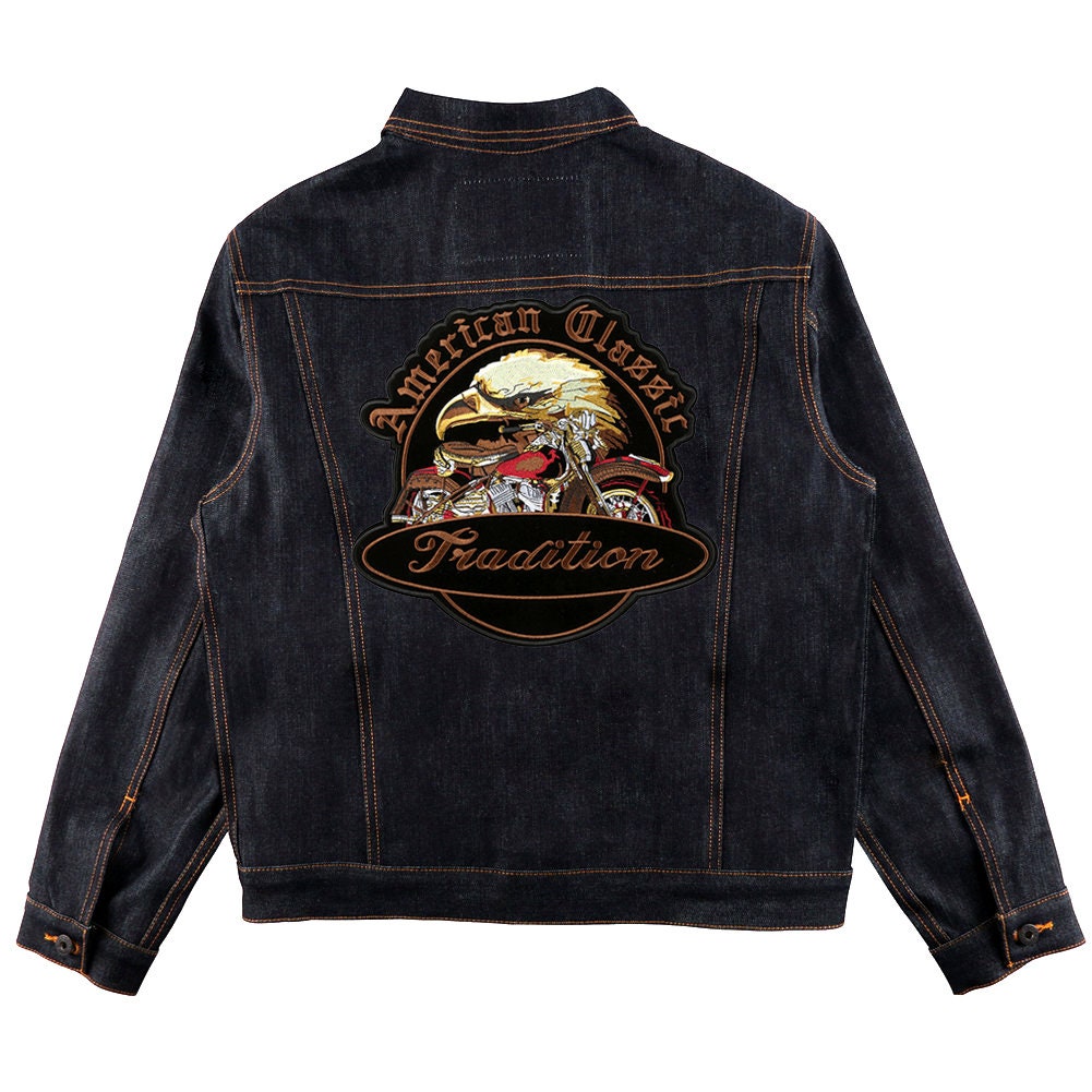 Big Black Iron On Patches for Clothing Repair Outdoor Cat Mountain Moon  Jacket Jeans Appliques Badge Scout Parches para Ropa Sew On Vintage