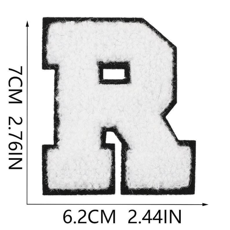 Chenille Letter Iron on Patch 2.75