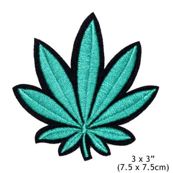 Pot Leaf Patch Weed Embroidered Iron On – Patch Collection