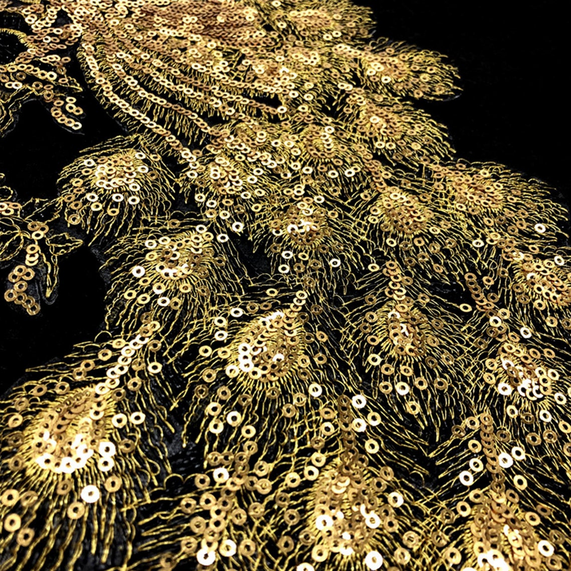 Large Phoenix Peacock Sequin Sew on Patch 18/ 47cm - Etsy