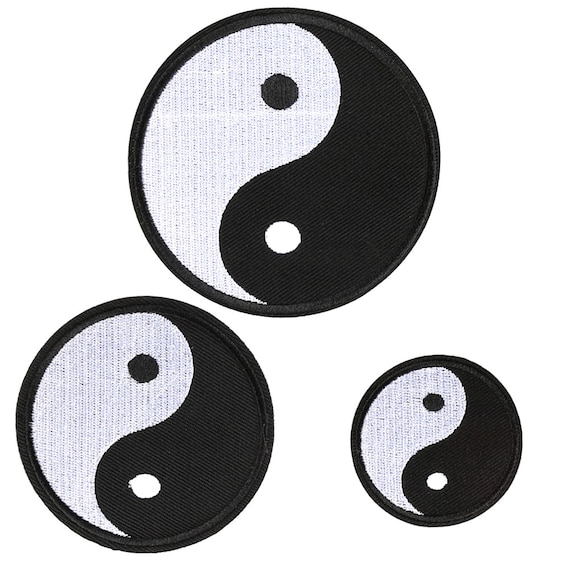 YING YANG IRON ON PATCH 
