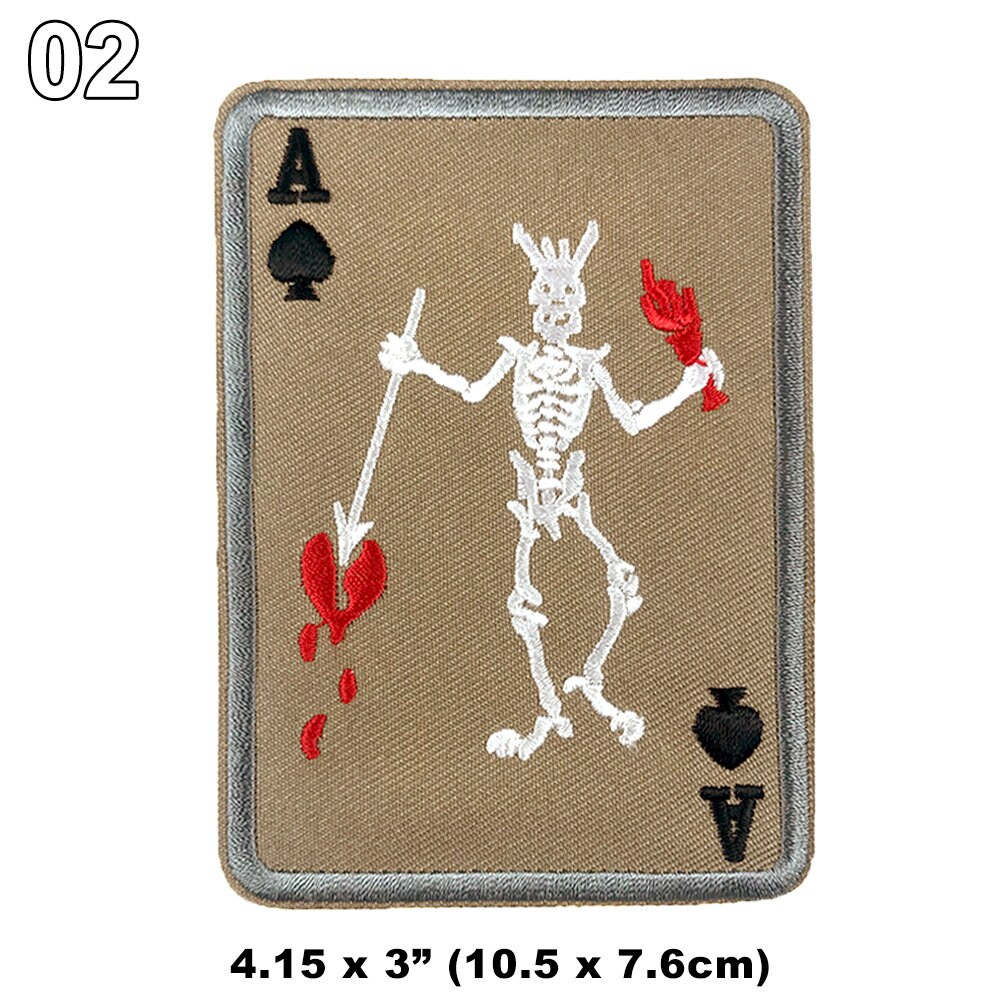 Amazon.com: Ace of Spade Dead Man's Hand 3D PVC Rubber Patch