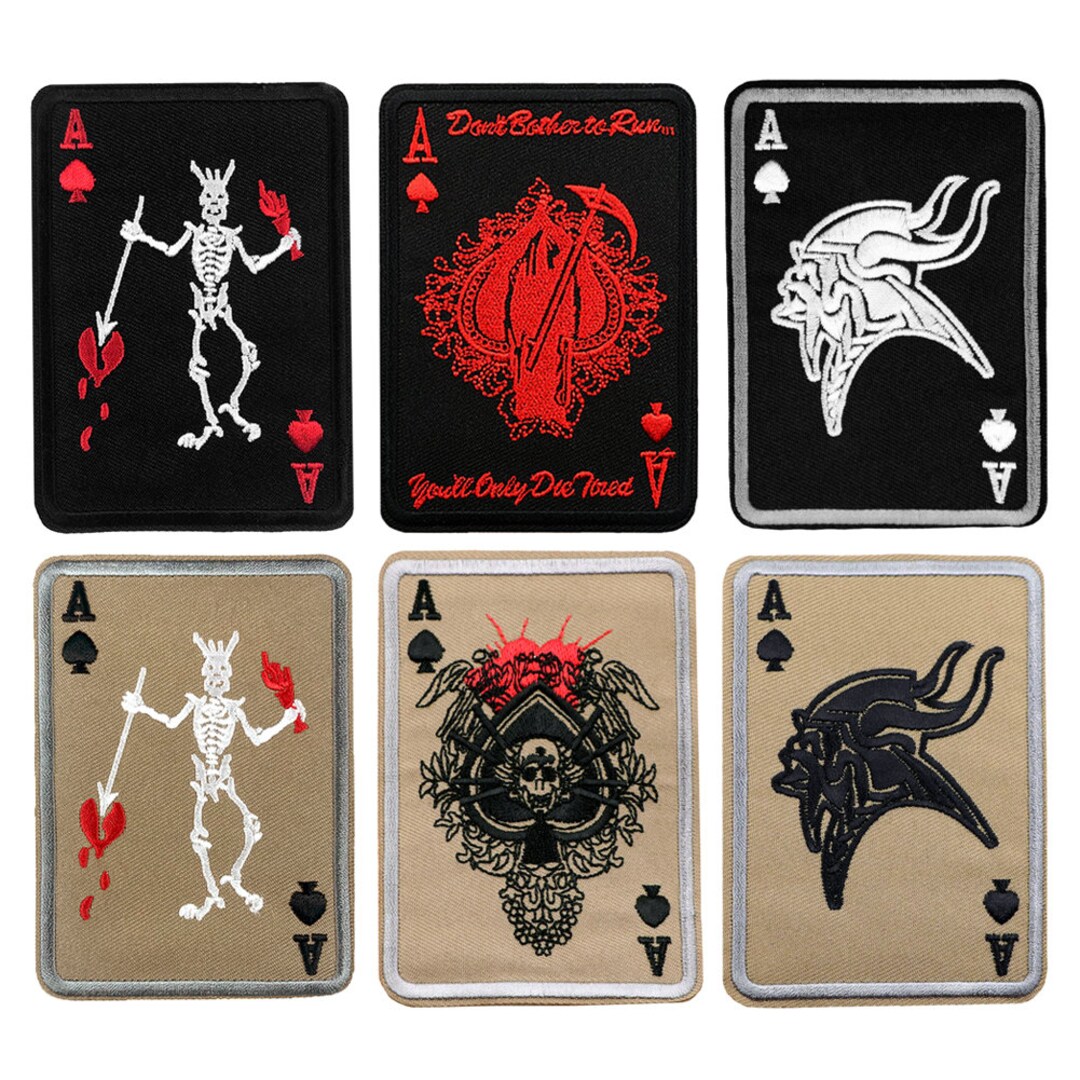 Amazon.com: Ace of Spade Dead Man's Hand 3D PVC Rubber Patch