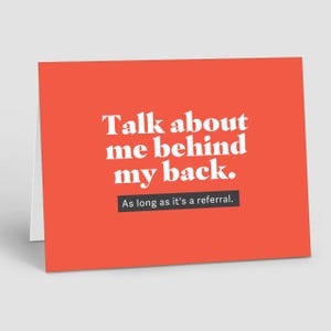 PERSONALIZED REFERRAL Note Cards | Package of 10 Cards | Funny Note Cards | Real Estate | Client Cards | Thank You | Realtor | Mortgage