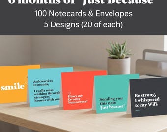 Realtor Notecard Bundle | Client Outreach | 100 Notecards | Thinking of You Cards | Just Because Cards