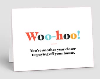 Housiversary Cards for Realtors & Lenders (Pack of 10) | Home Anniversary Notecards
