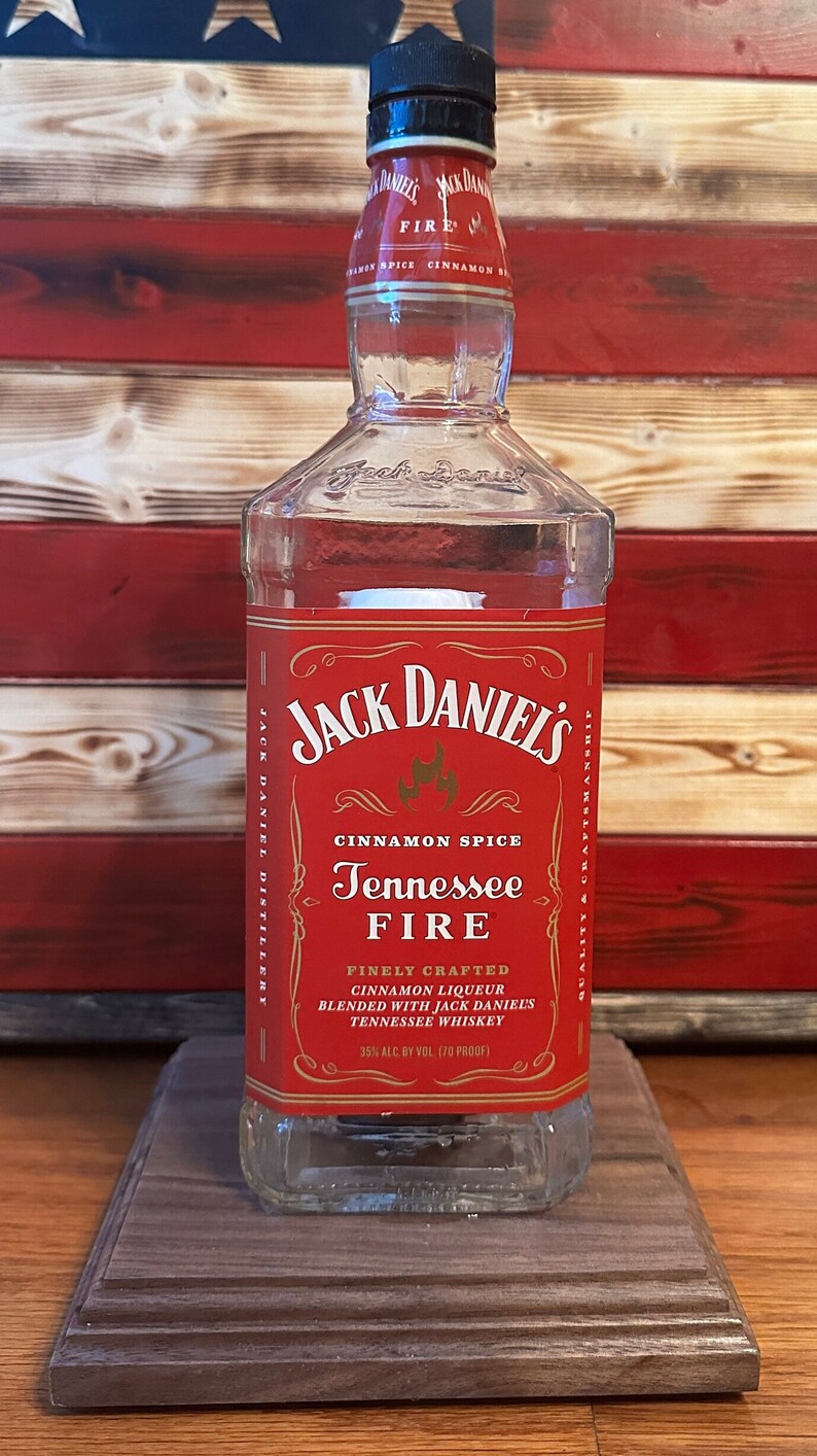 Jack Daniel's Fire Lamp With Fire Bulb. Etsy