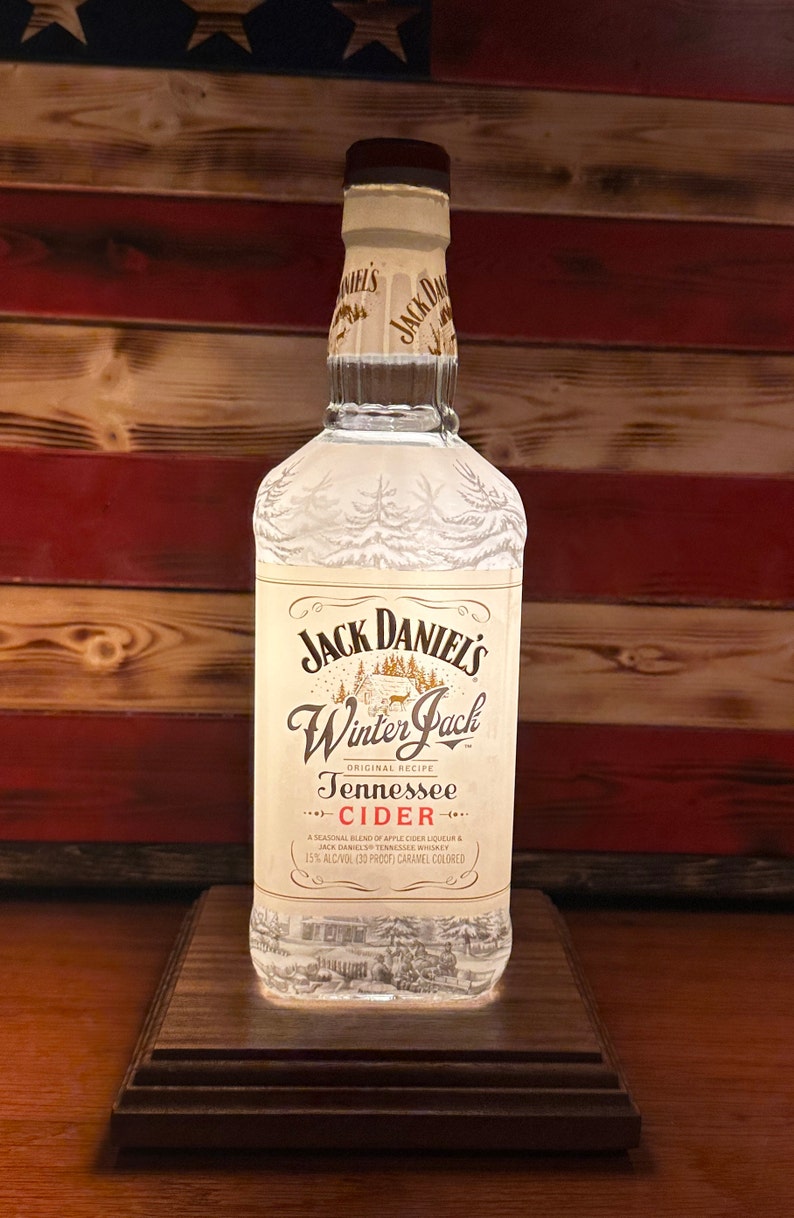 Jack Daniels winter Jack Tennessee Cider. Beautiful Lamp Etsy