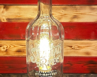 Sazerac Rye Whiskey Lamp.