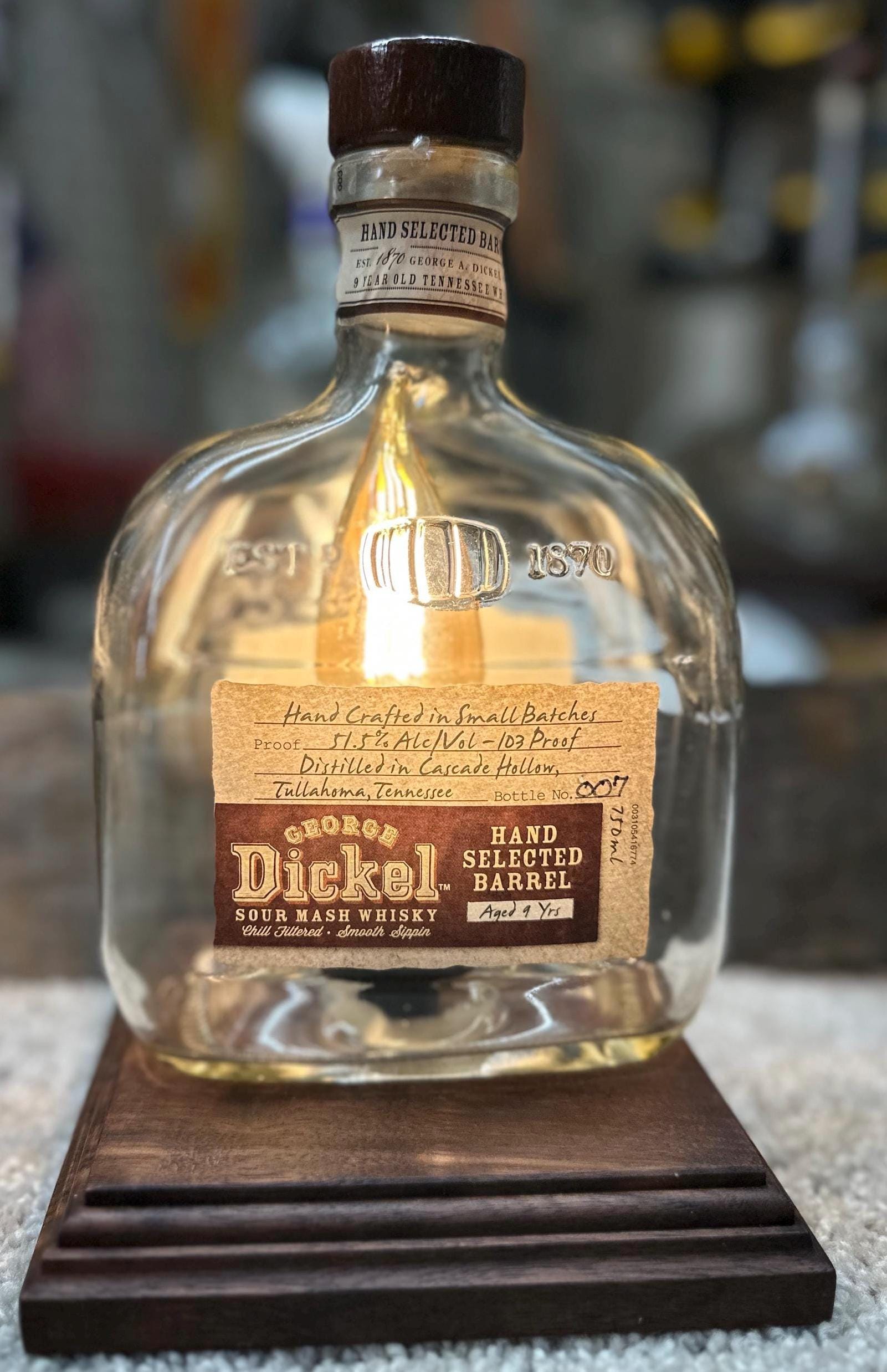 GEORGE Dickel TENNESSEE Sour Mash Whisky George Dickel Sour Mash