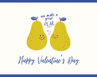 We make a perfect pear - Valentine’s Day Card