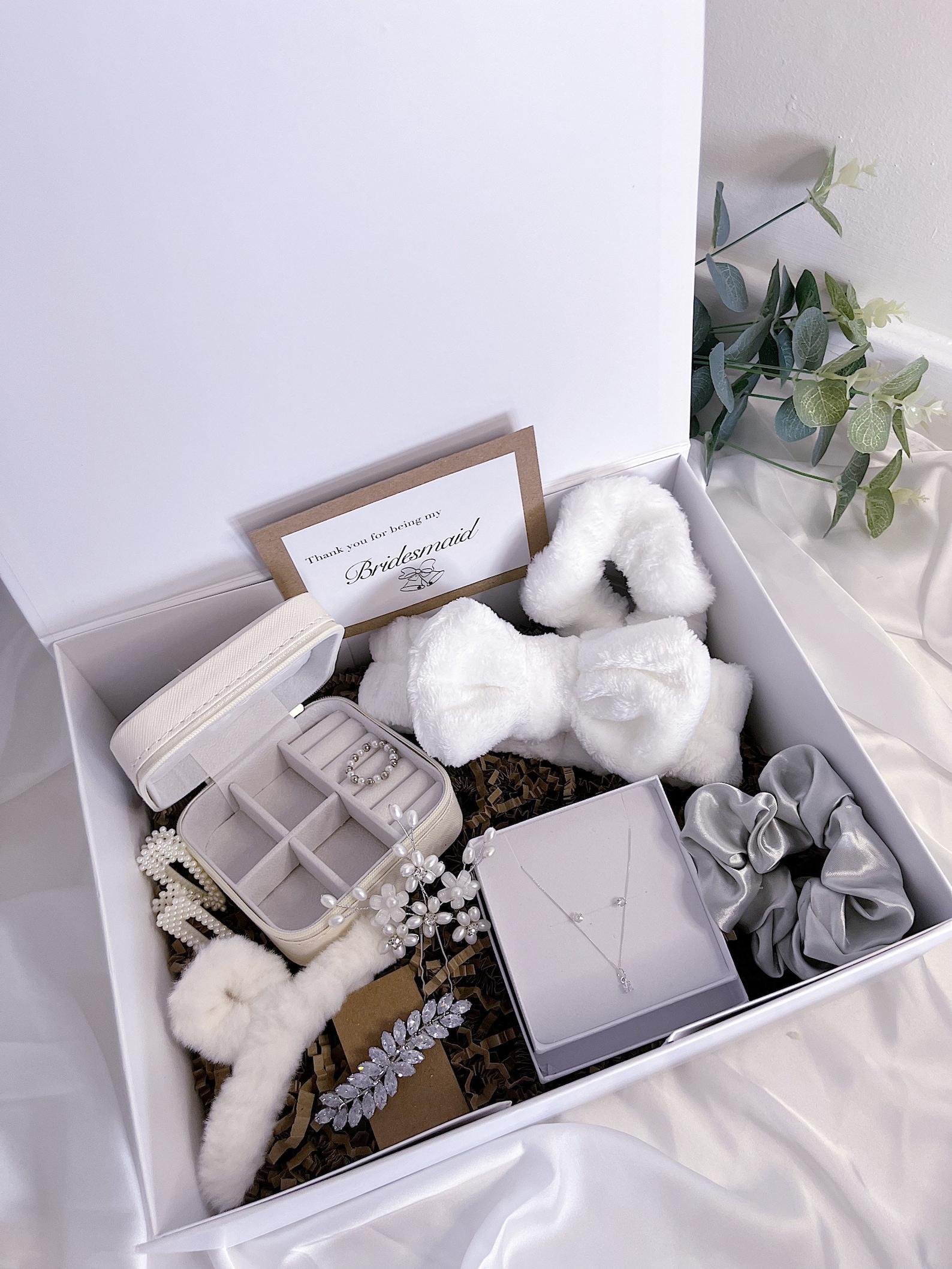Luxury Bridesmaid Thank You Proposal Gift Box With Sterling Silver ...