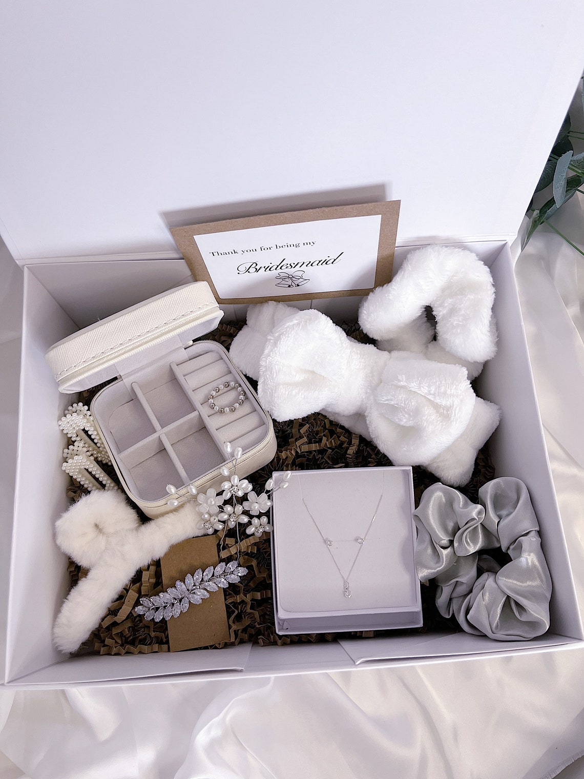 Luxury Bridesmaid Thank You Proposal Gift Box With Sterling Silver ...