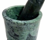 Green Granite Imam Dasta, Mortar and Pestle Set, Kharal for Kitchen 1 Set