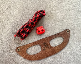 Skäggagame sele och koppel (brunaktig)