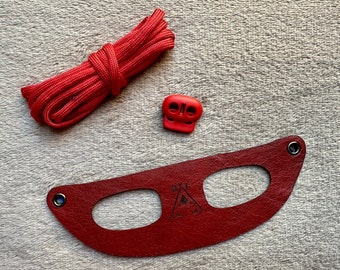 Bearded Dragon harness and leash (red wine)