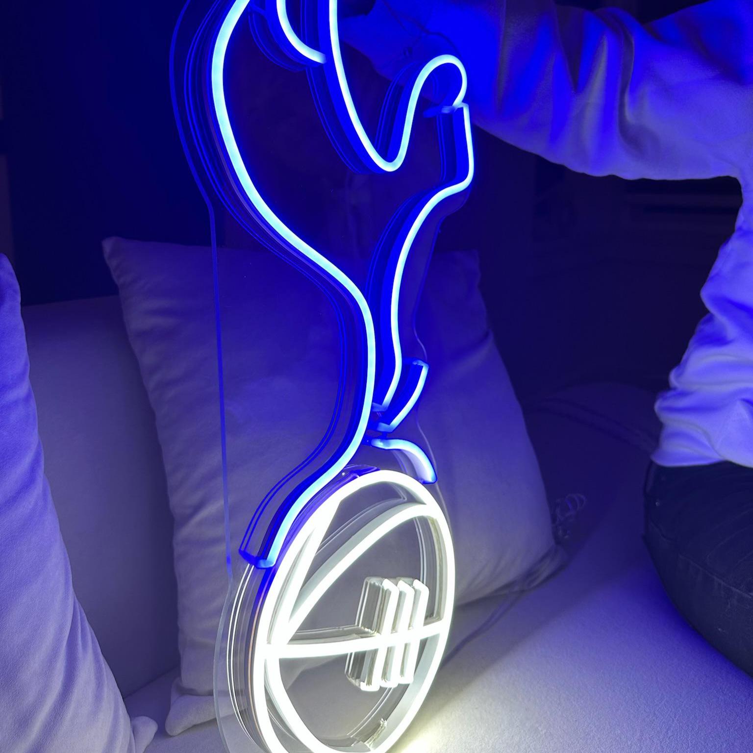 Tottenham Hotspur Logo LED Neon Sign, Custom Football Wall Art, Spurs ...